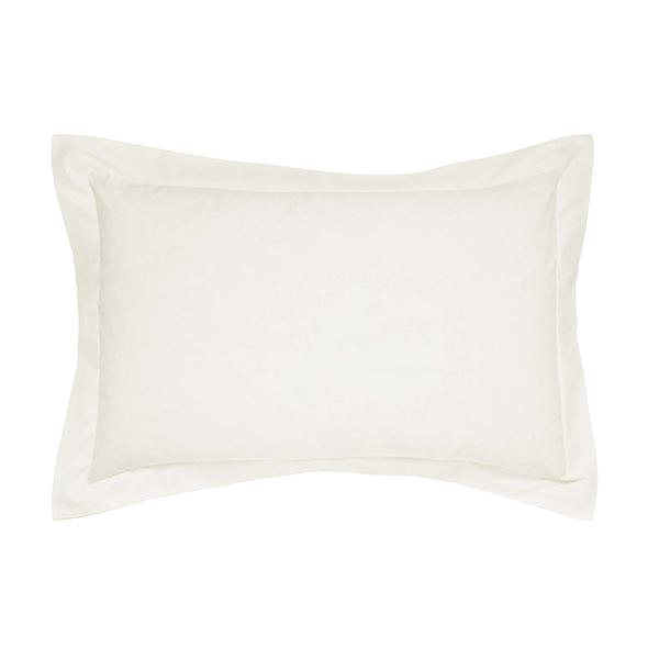 Plain Dye Oxford Pillowcase - Ivory